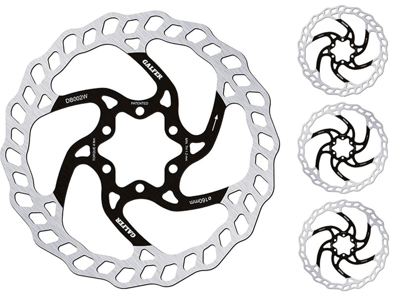 Galfer bike wave® fixed mtb 6-bolt disc rotor | 200mm x 1,8mm