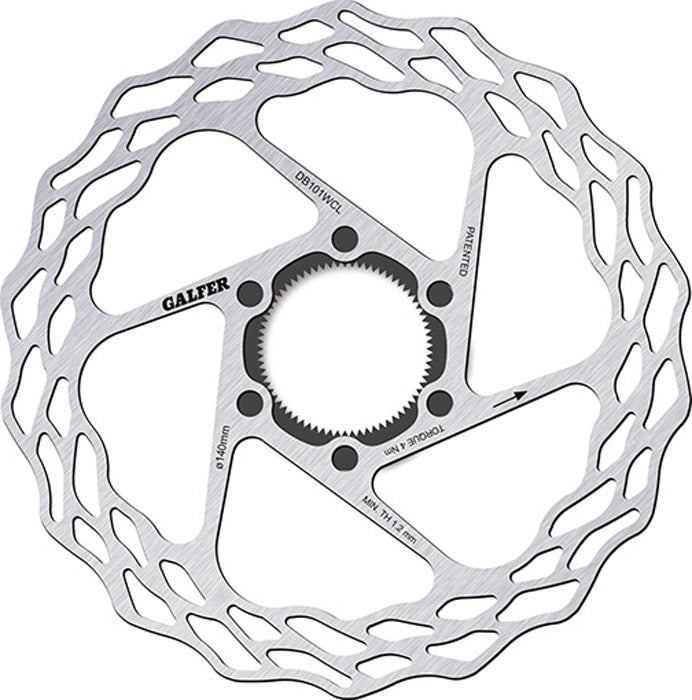 Galfer bike wave® fixed road centerlock disc rotor | 160mm x 1,8mm
