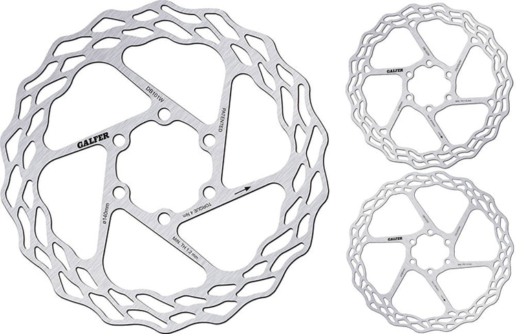 Galfer bike wave® fixed road 6-bolt disc rotor | 140mm x 1,8mm