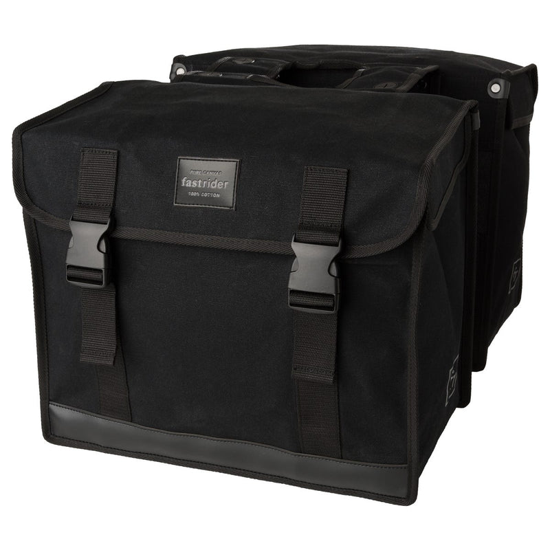 Fastrider canvas 56l dubbele fietstas basics