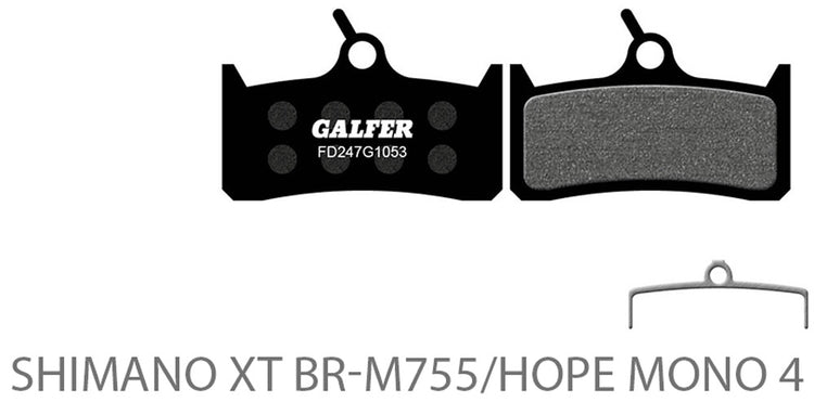 Galfer bike standard disc pads for shimano | shimano saint, zee, xtr, xt, slx, deore