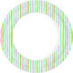 Duni papieren borden stripes multi ã˜22cm pak a 10 stuks