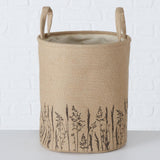 Boltze home mandenset graser jute 3-delig h28-30 en 35cm - afbeelding 2