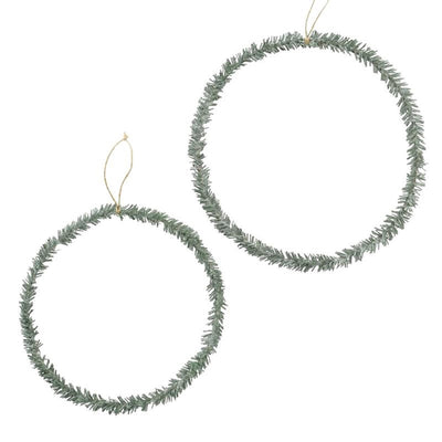 Boltze home decohanger cirkel set a 2 glitter groen