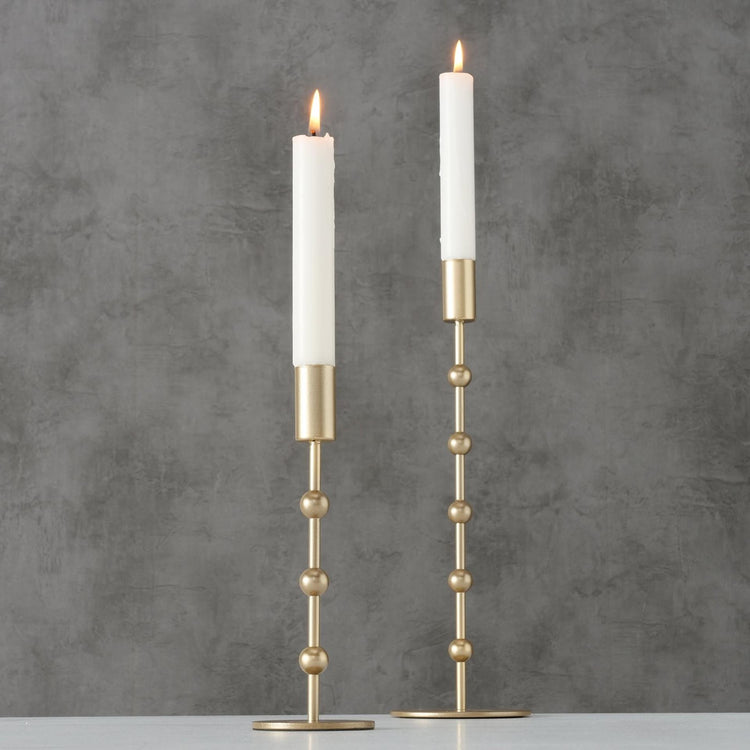 Boltze home kaarsenstandaardset kimberly 2delig goud