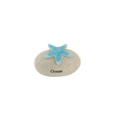 Gerkimex steen met zeester ocean 8x5x5cm