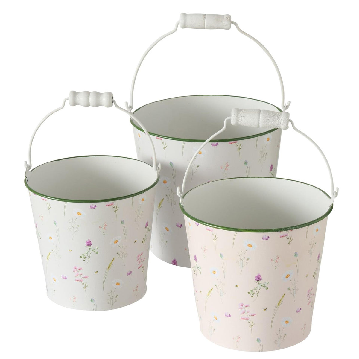 Boltze home emmer daysa 3-delige set h12 13 14cm wit
