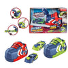 Toi-toys turbo racers rally auto met schoen afschieter