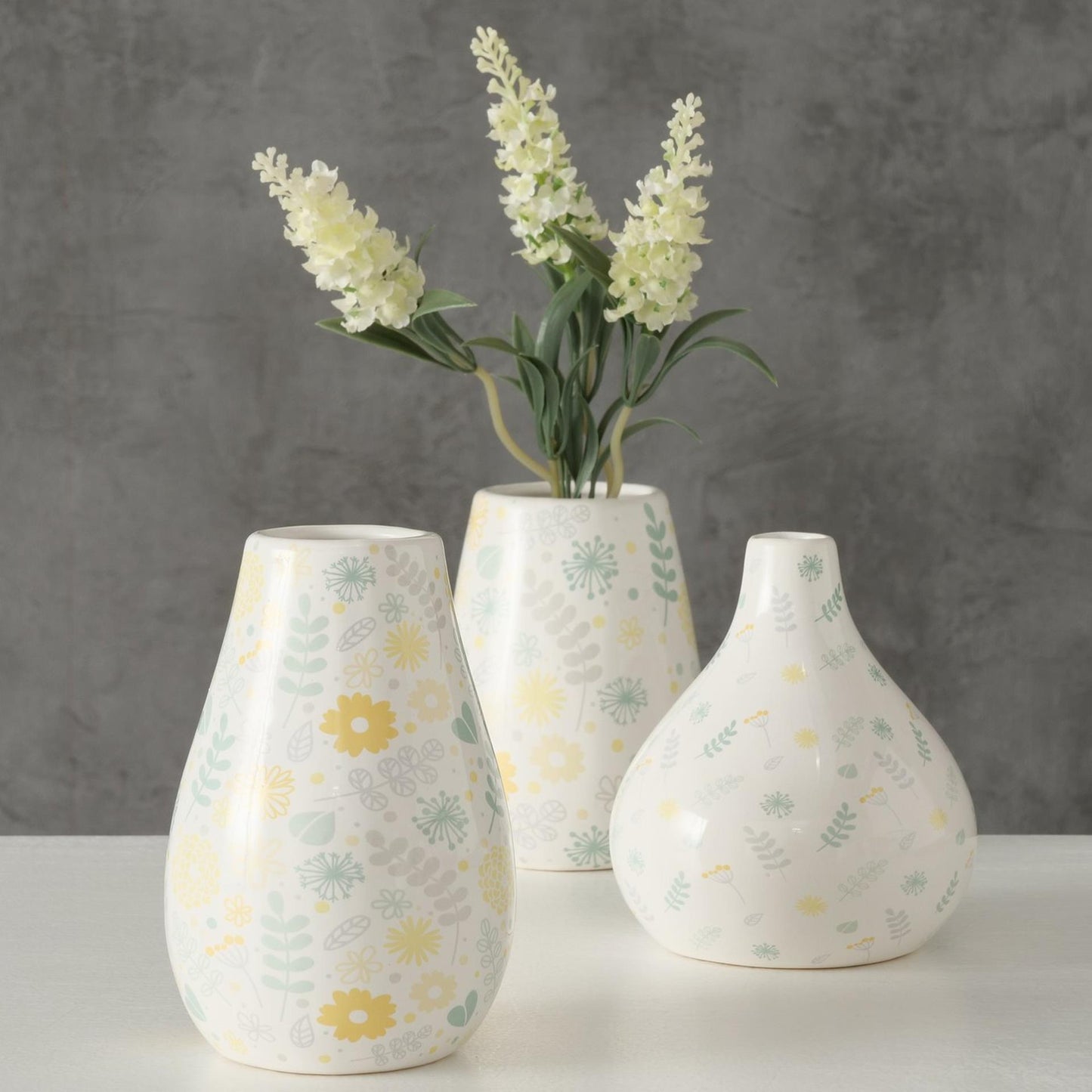 Boltze home vaas linga ø8xh14 wit