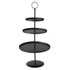 Boltze home etagere samona metaal ø30x60cm mat zwart