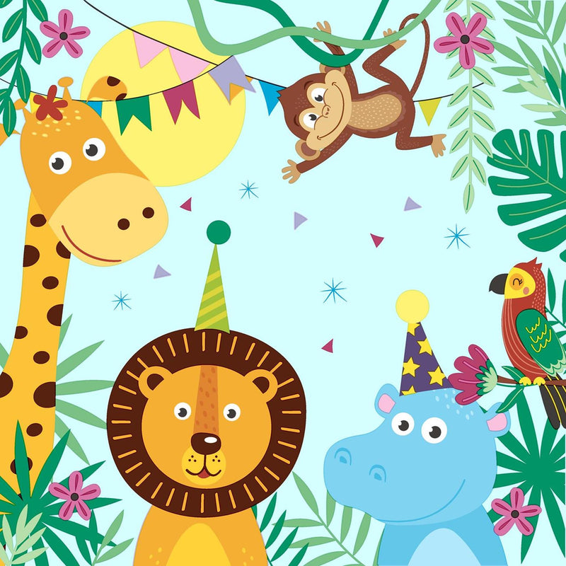 Duni servetten party animals 33x33cm