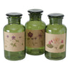 Boltze home apothekersfles drya ø10xh22cm groen