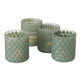 Boltze home windlicht dustin ø8xh9cm groen