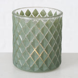 Boltze home windlicht dustin ø8xh9cm groen - afbeelding 2