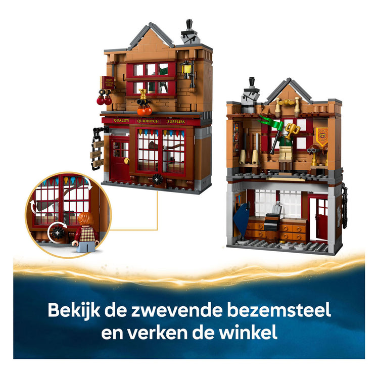 Lego harry potter zwik zwachtels zwerkbalpaleis en ijssalon set - 76452