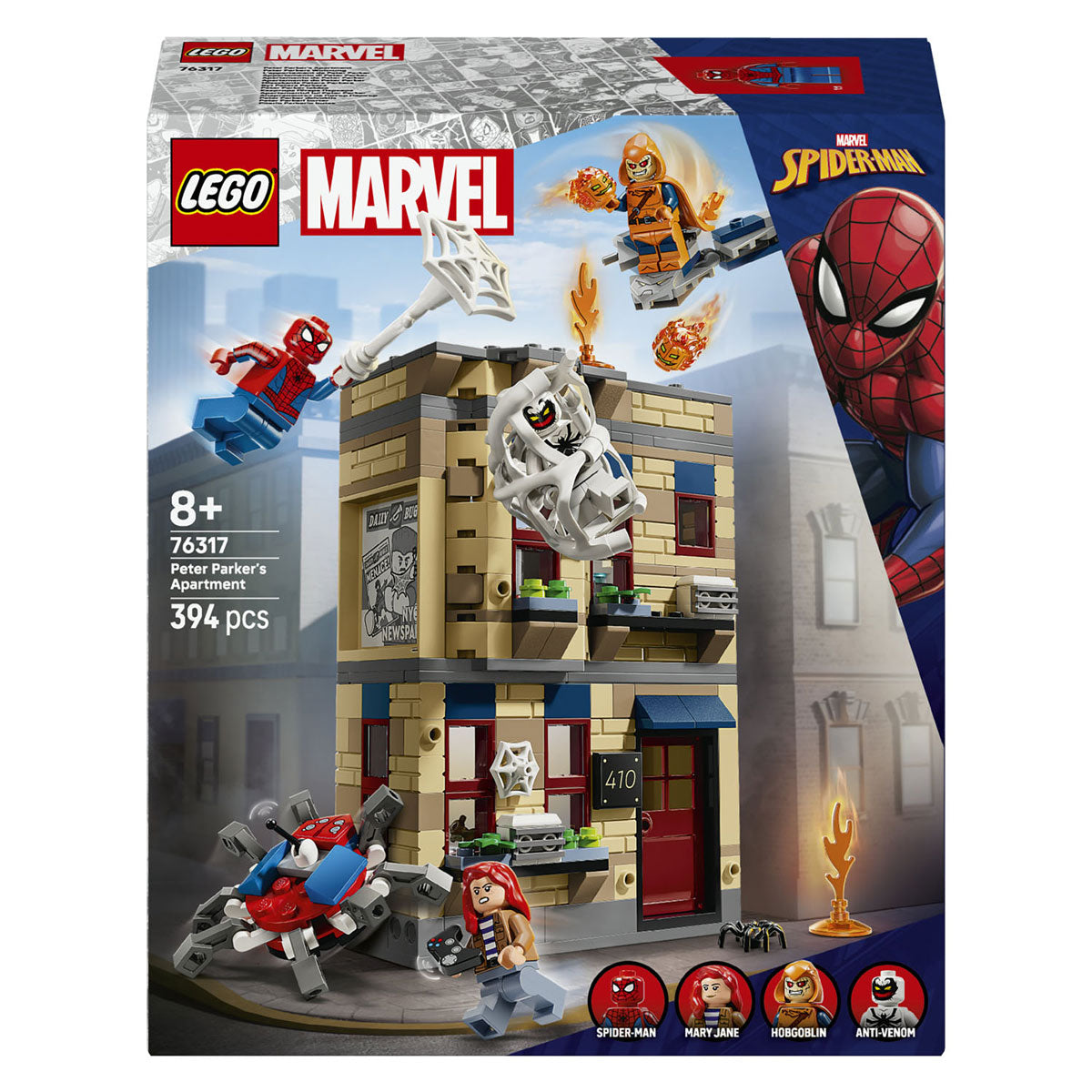 Lego marvel 76317 het appartement van peter parker