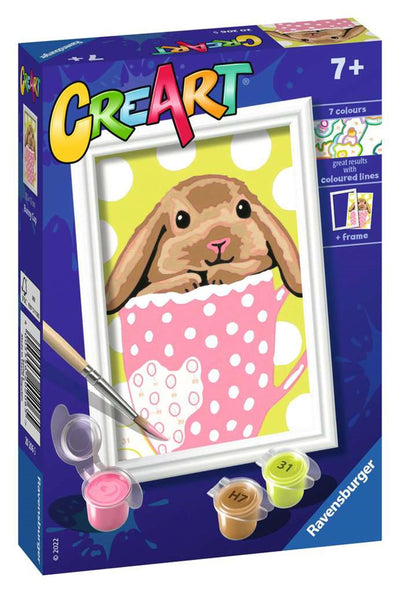 Ravensburger creart schilderen op nummer - konijntje beker