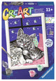 Ravensburger creart sleepy kitties - schilderen op nummer voor kinderen