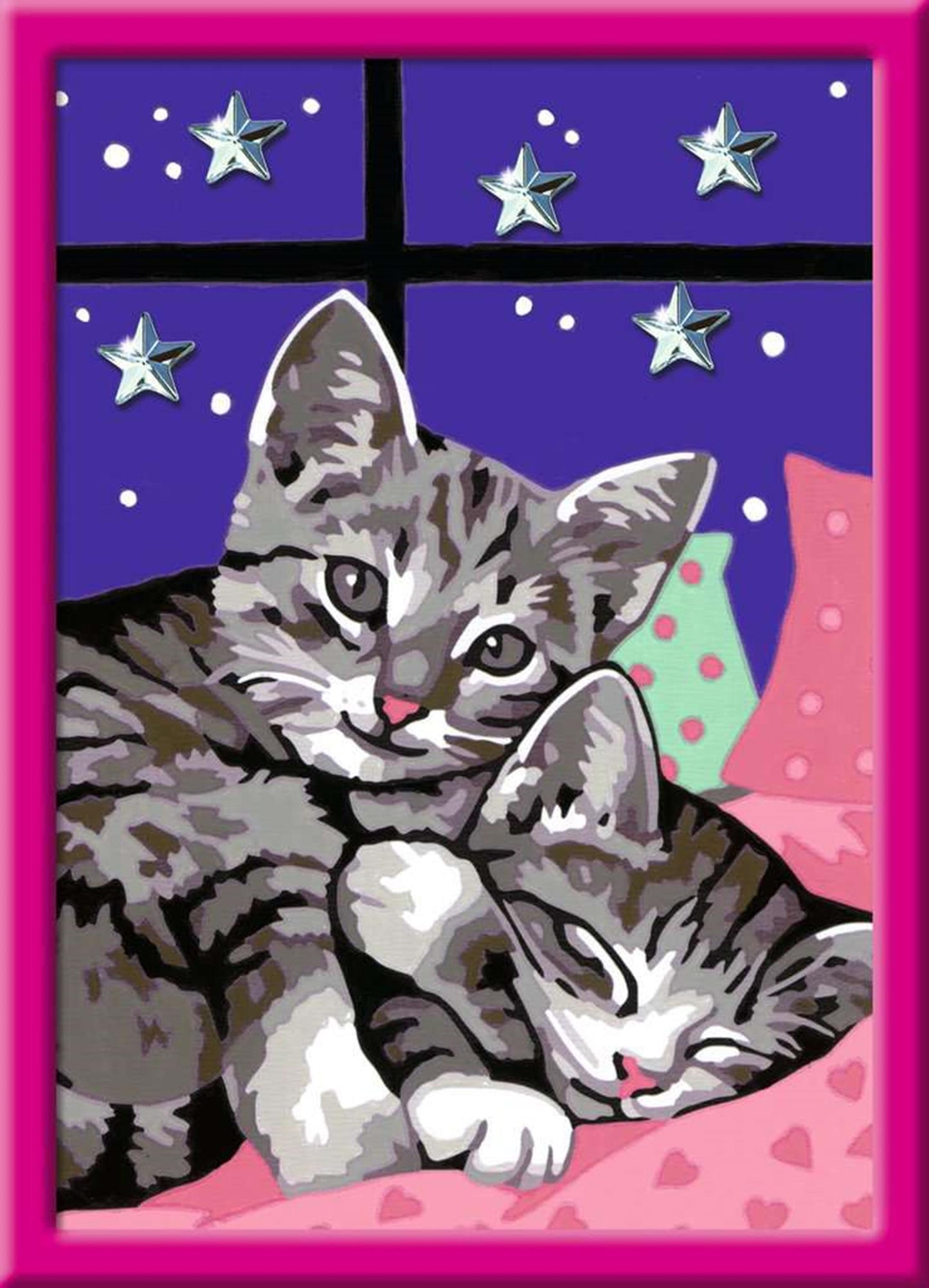 Ravensburger creart sleepy kitties - schilderen op nummer voor kinderen