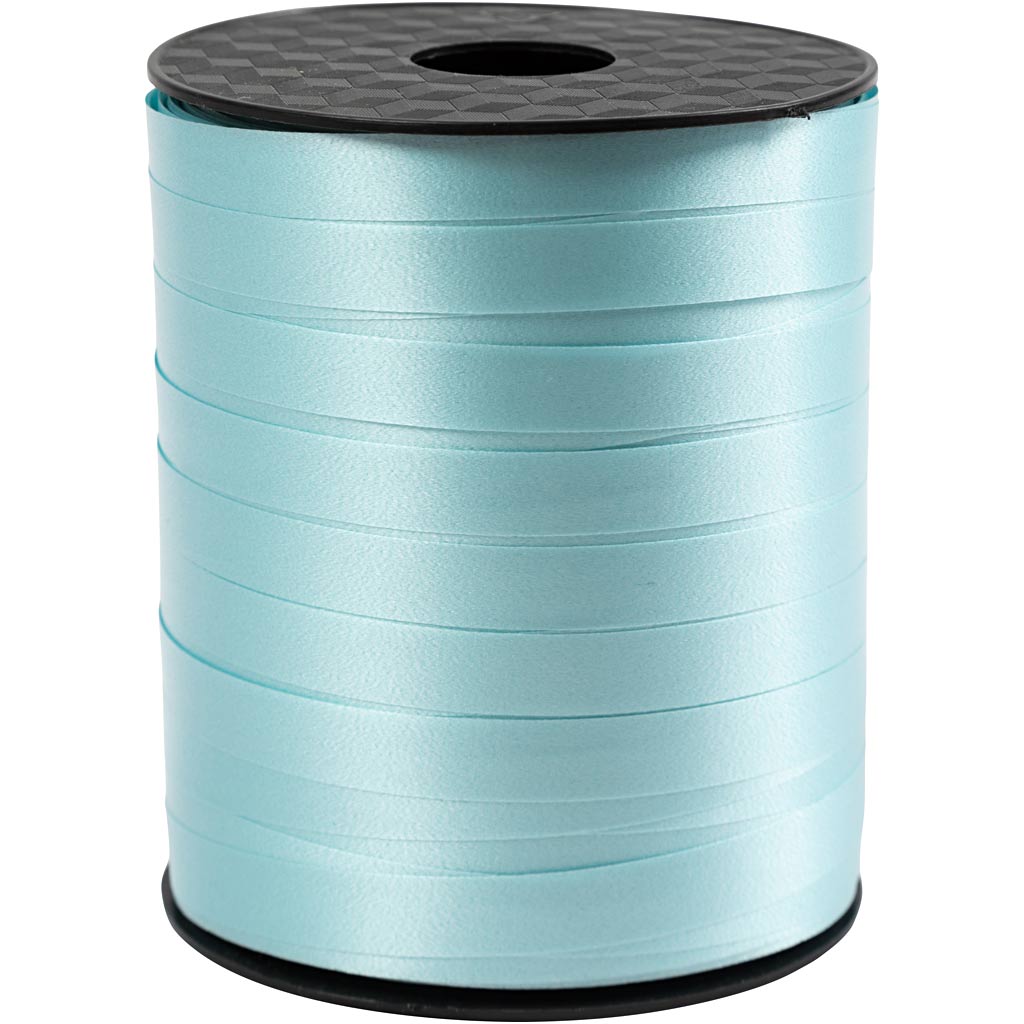 Cadeaulint, b: 10 mm, licht turquoise, 250 m 1 rol