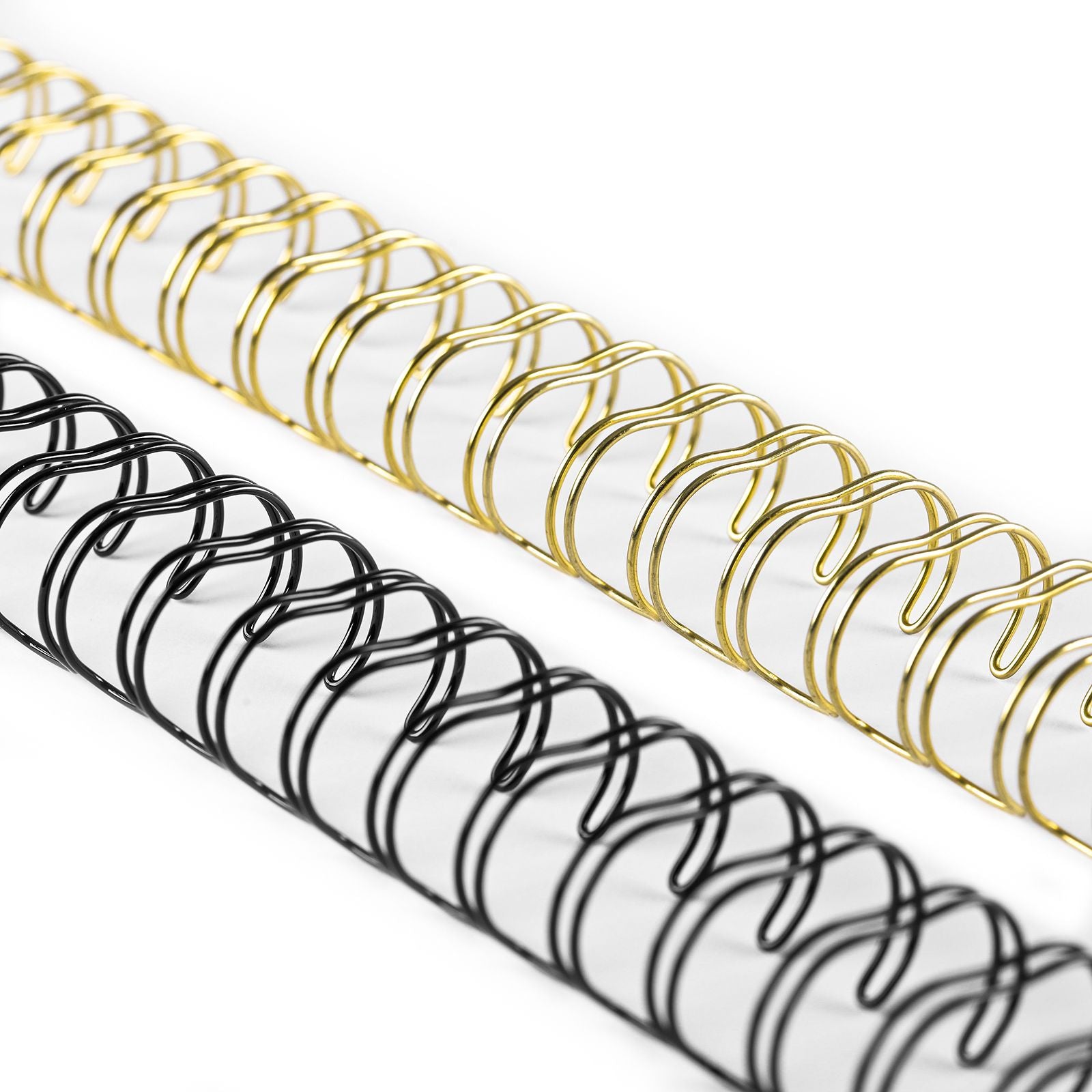 Vaessen creative • bind easy metalen bindruggen 16mm 2:1 zwart goud 8st.