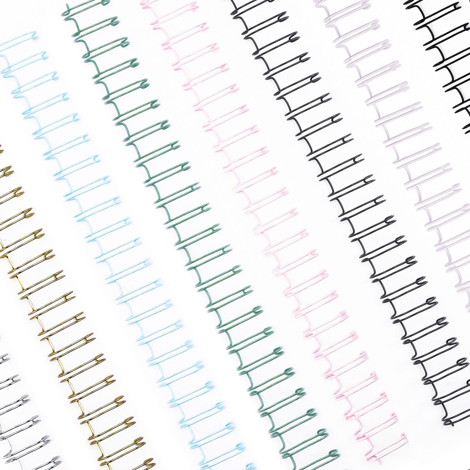 Vaessen creative • bind easy metalen bindruggen 16mm 2:1 regenboog mix 16st.