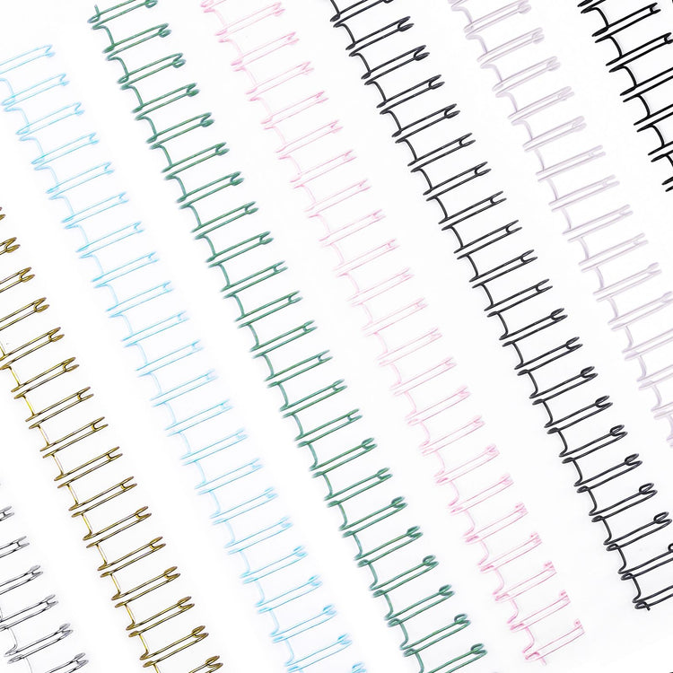 Vaessen creative • bind easy metalen bindruggen 16mm 2:1 regenboog mix 16st.