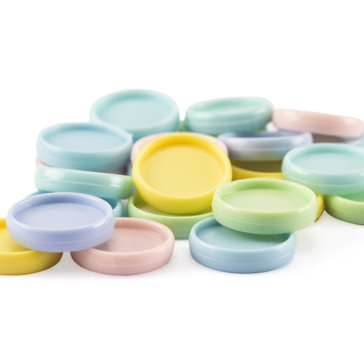 Vaessen creative • bind easy binding discs 24mm regenboog pastels 24st.