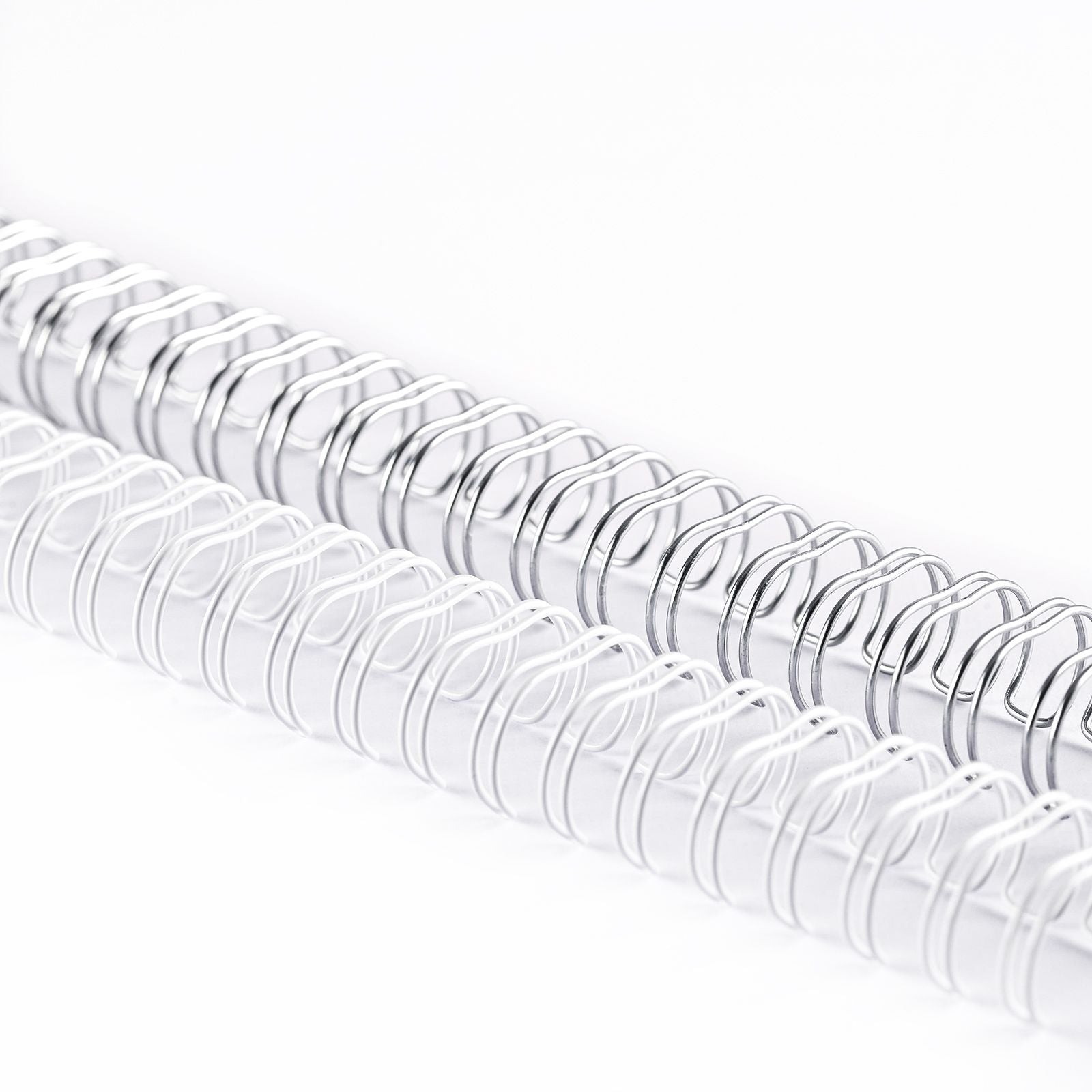 Vaessen creative • bind easy metalen bindruggen 13mm 3:1 wit zilver 8st.