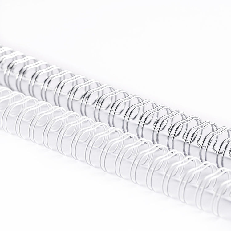Vaessen creative • bind easy metalen bindruggen 13mm 3:1 wit zilver 8st.