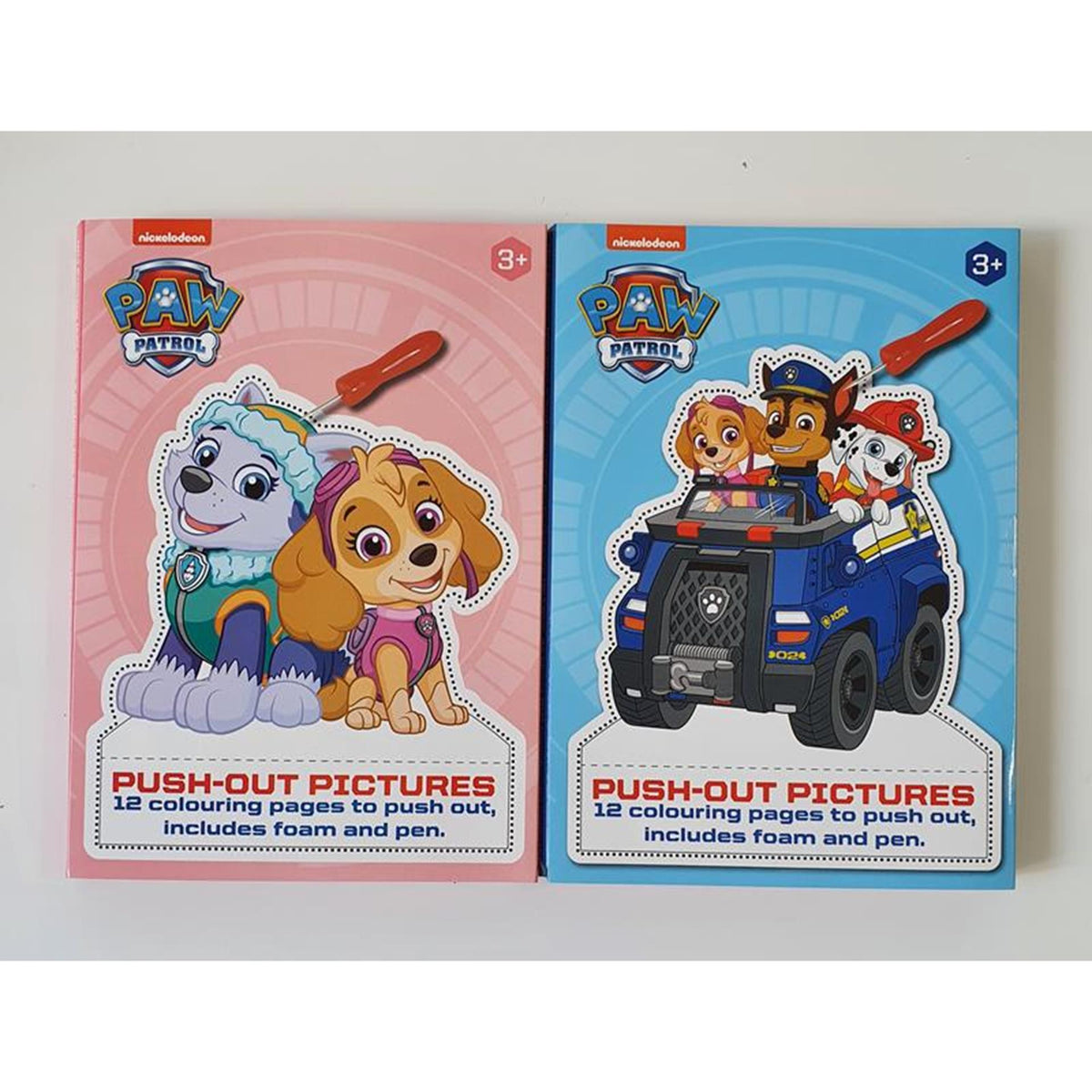 Prikblok paw patrol met 12 prikkaarten
