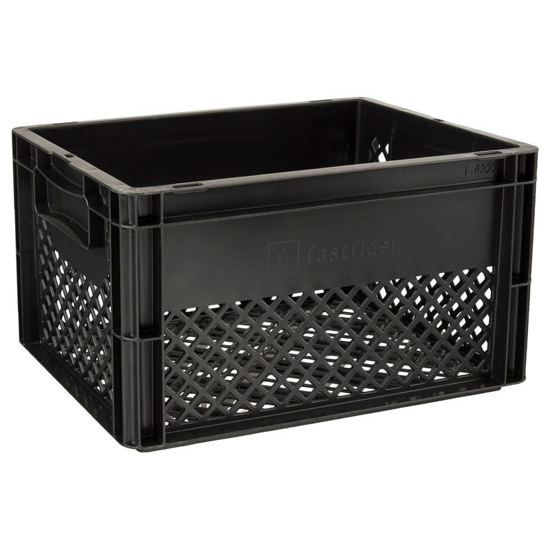 Fastrider fietskrat medium zwart recyclaat