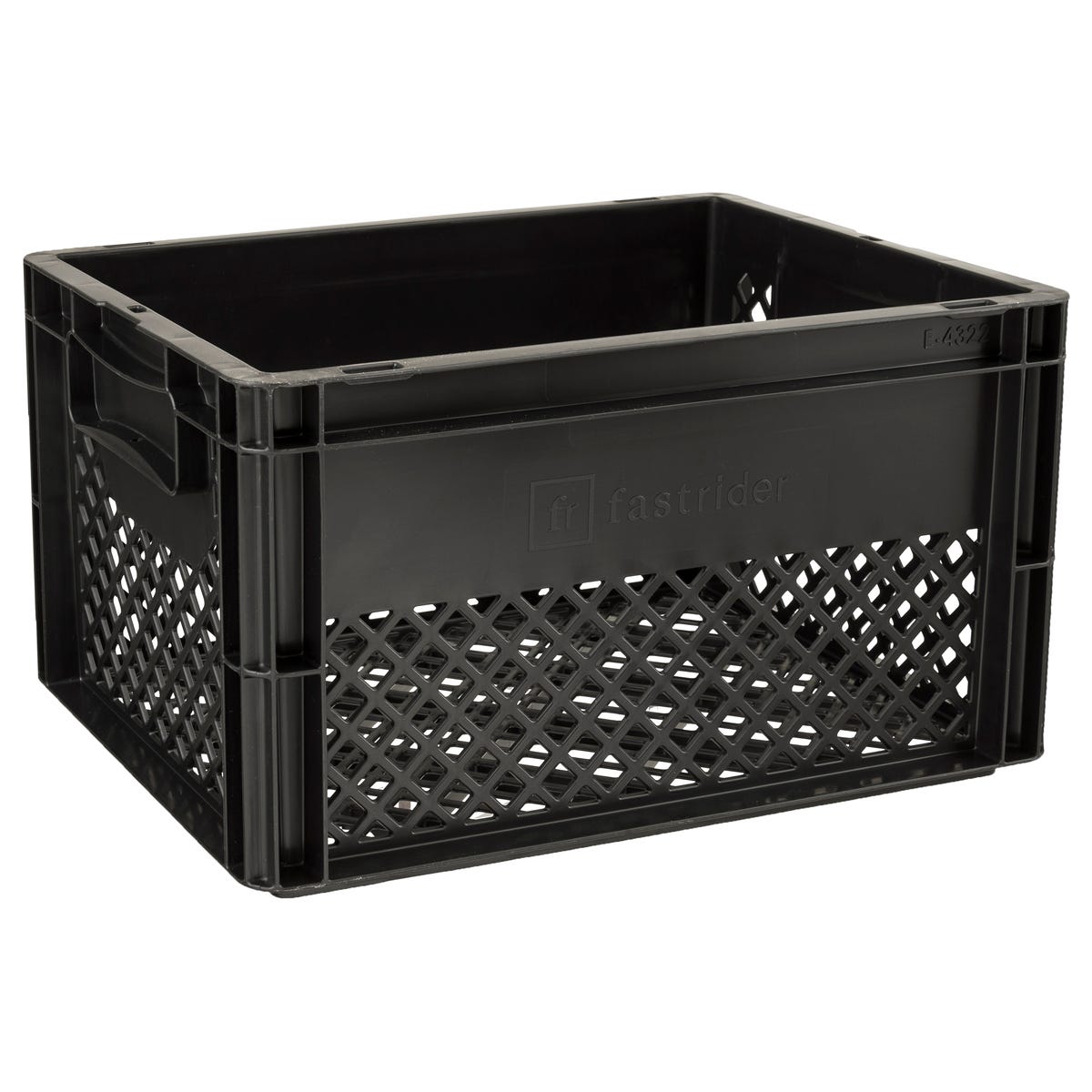 Fastrider fietskrat medium zwart recyclaat
