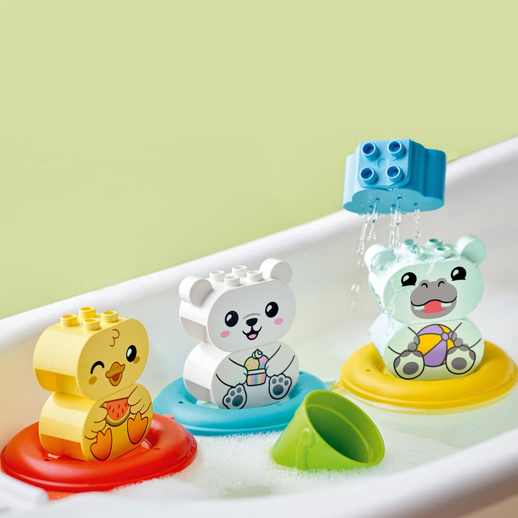 Lego duplo - pret in bad: drijvende dierentrein constructiespeelgoed (10965)