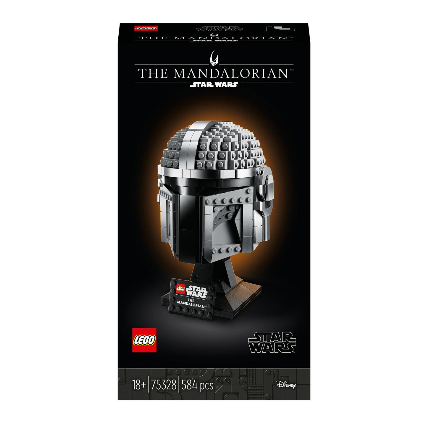 Lego star wars the mandalorian helmset voor volwassenen - 75328
