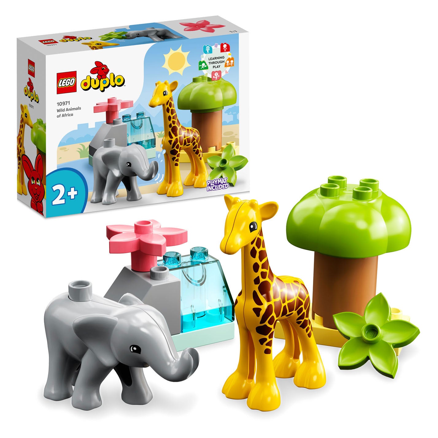 Lego duplo - wilde dieren van afrika constructiespeelgoed (10971)