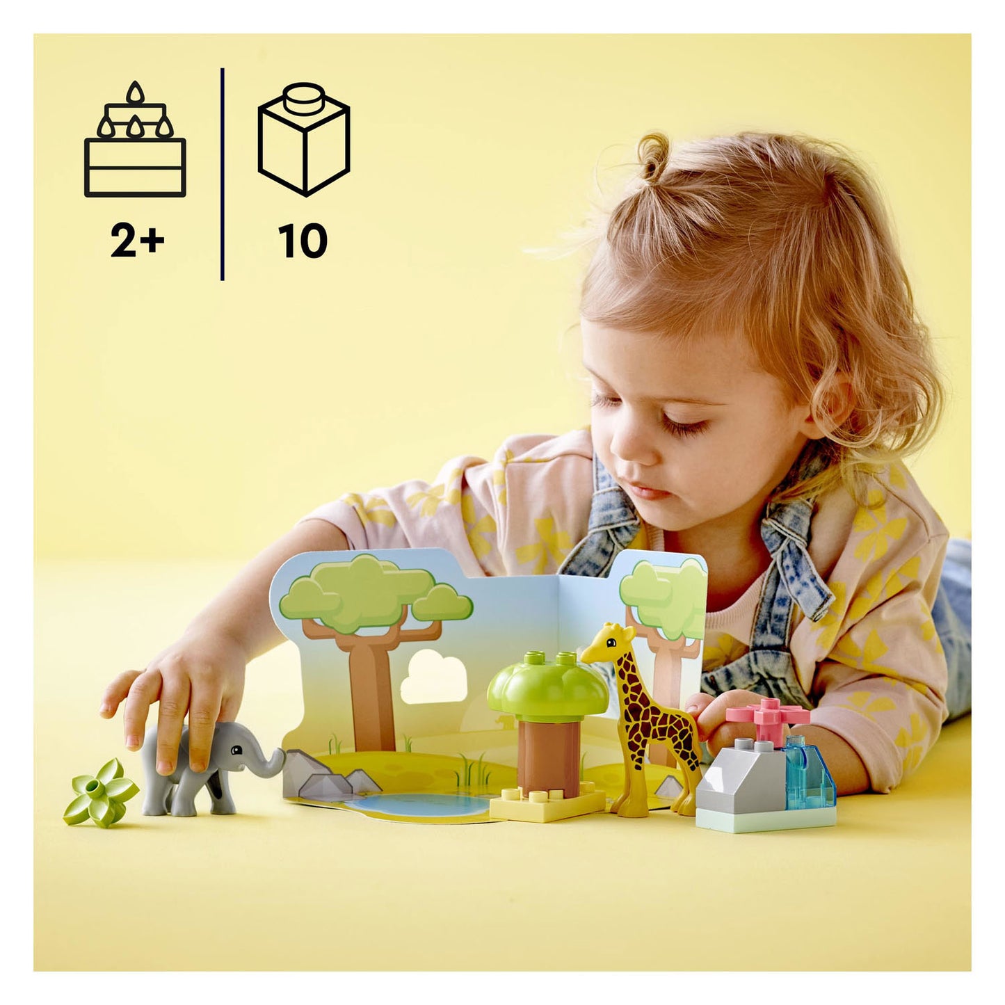 Lego duplo - wilde dieren van afrika constructiespeelgoed (10971)