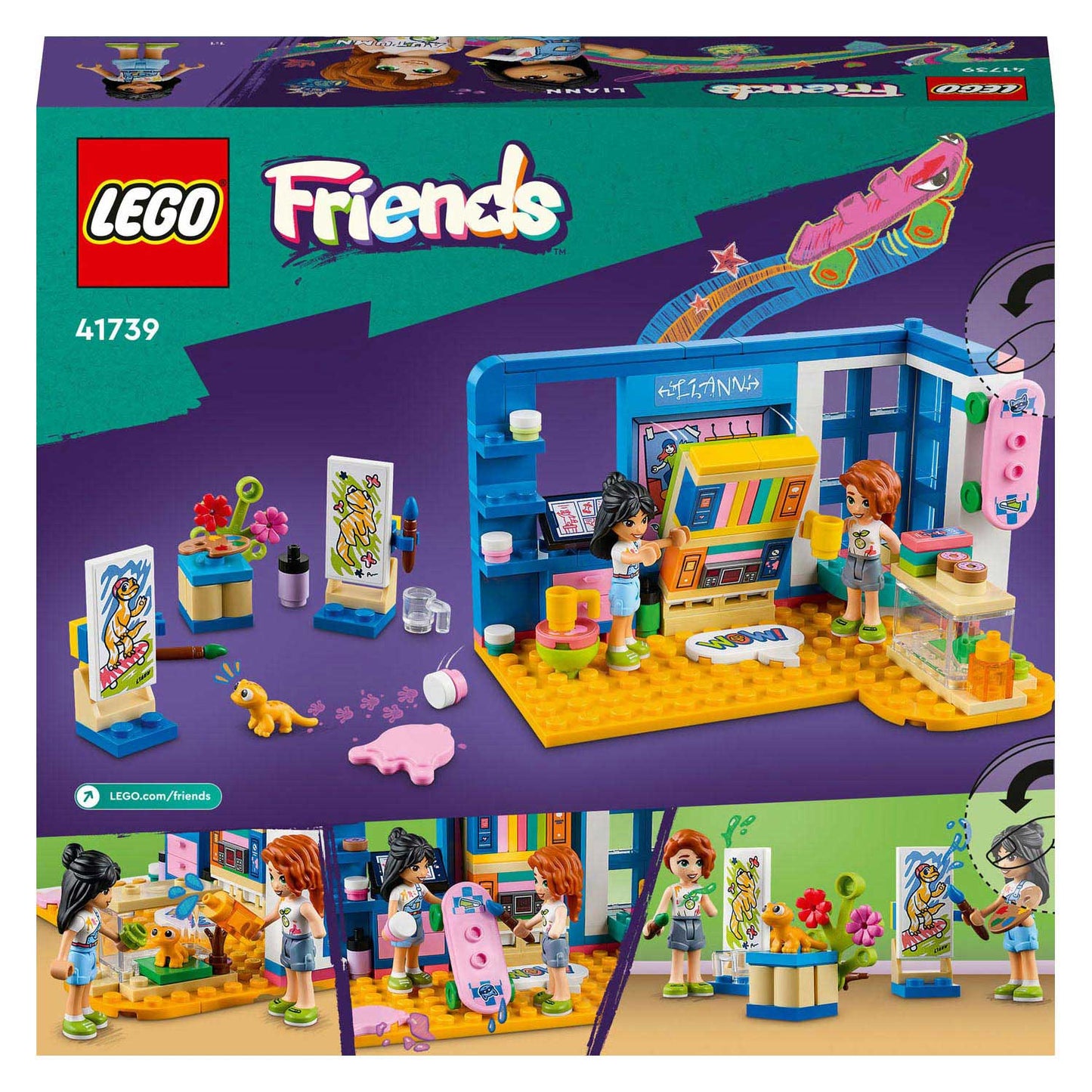 Lego friends - lianns kamer constructiespeelgoed (41739)