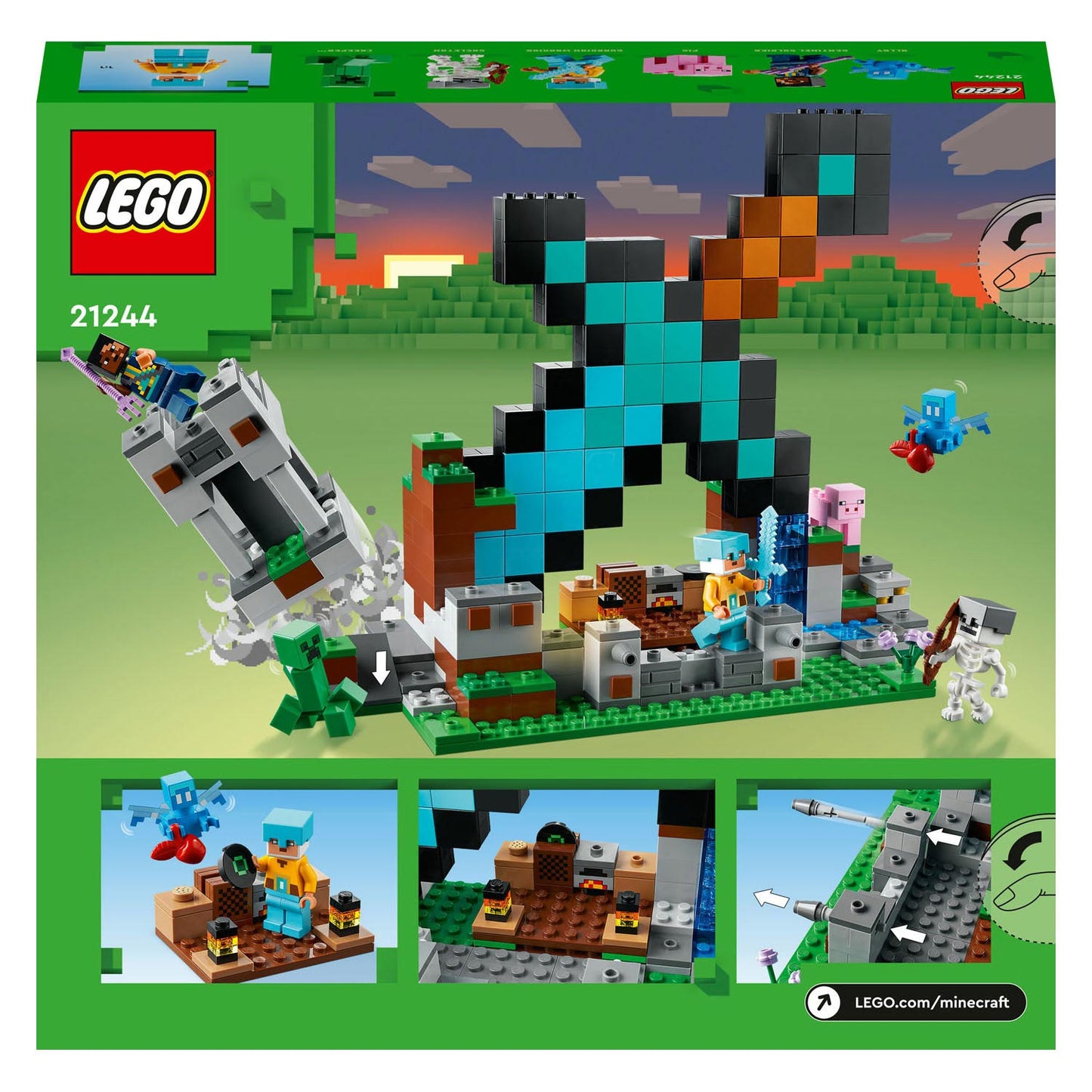 Lego LEGO Minecraft 21244 Uitvalbasis Zwaard