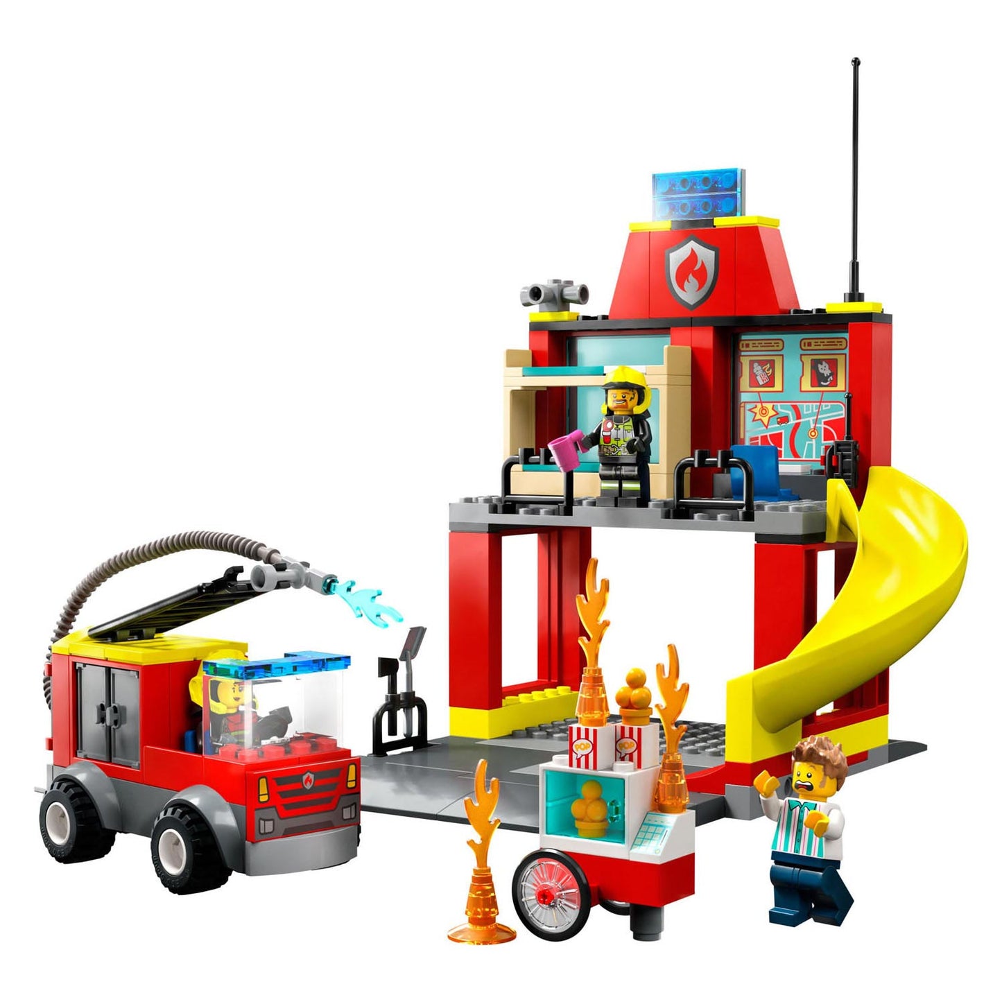 Lego LEGO City 60375 De Brandweerkazerne en de Brandweerwagen