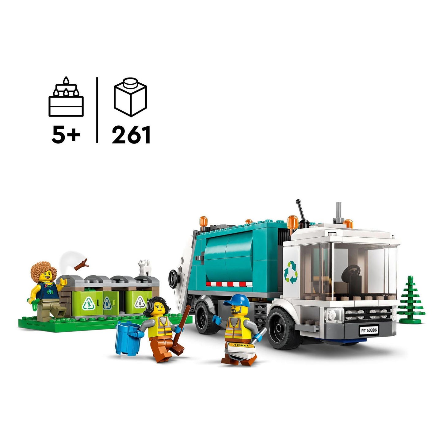 Lego City 60386 Recycle Vrachtwagen