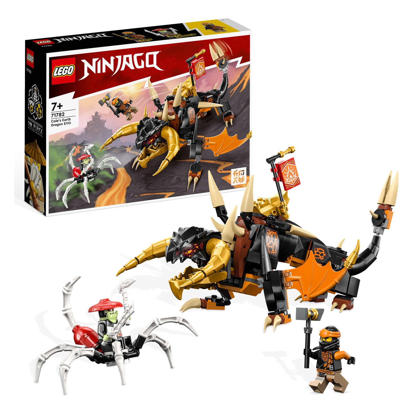 Lego ninjago - cole's aardedraak evo constructiespeelgoed (71782)