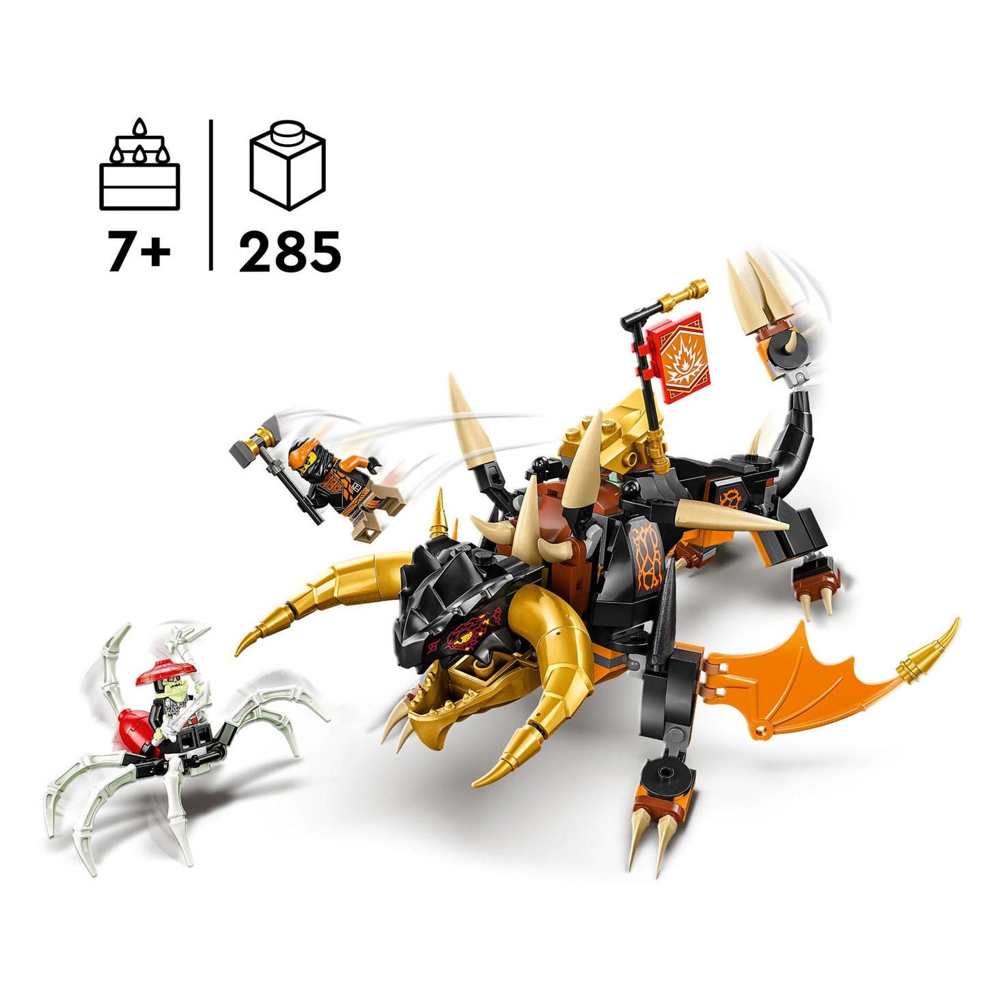 Lego ninjago - cole's aardedraak evo constructiespeelgoed (71782)
