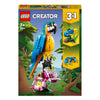 Lego creator 3in1 exotische papegaai - kikker - vis dieren speelgoed set voor kinderen - 31136