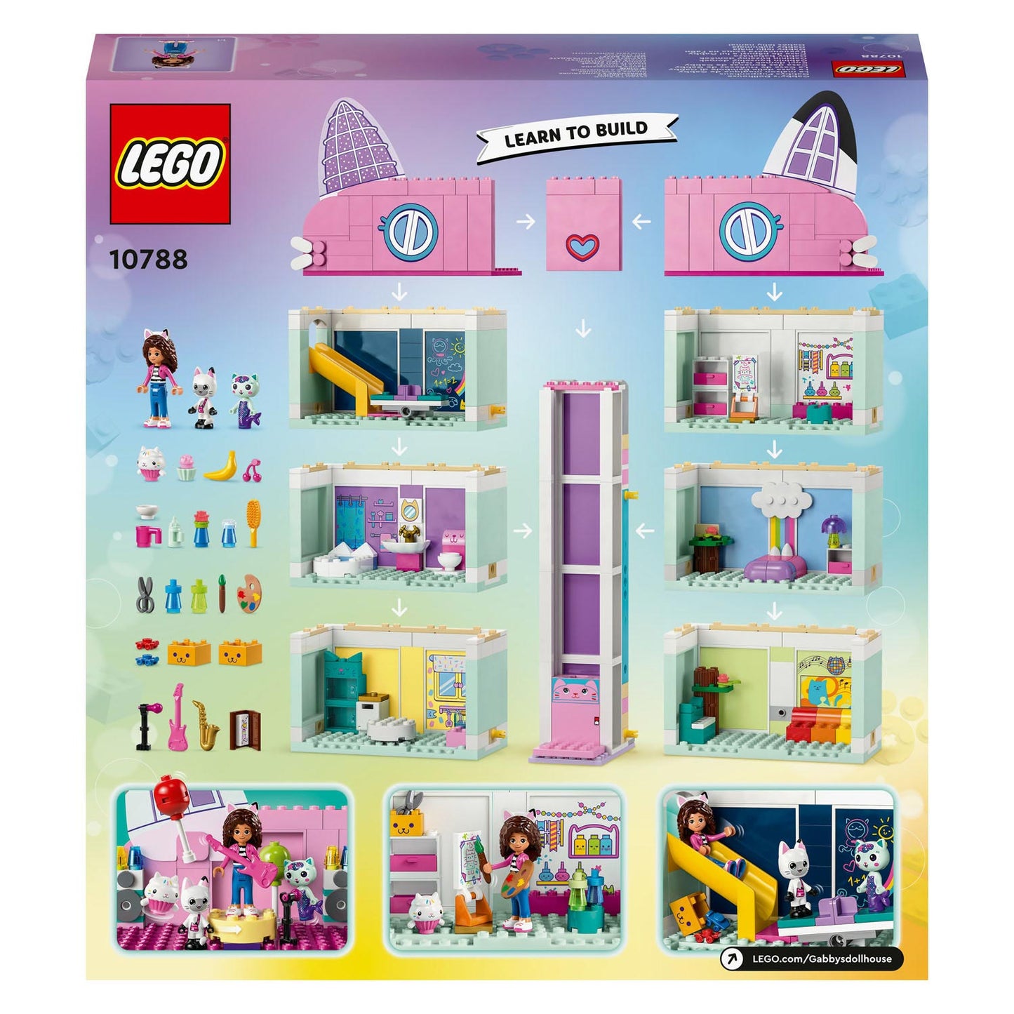 Lego gabby's poppenhuis - gabby's poppenhuis constructiespeelgoed (10788)