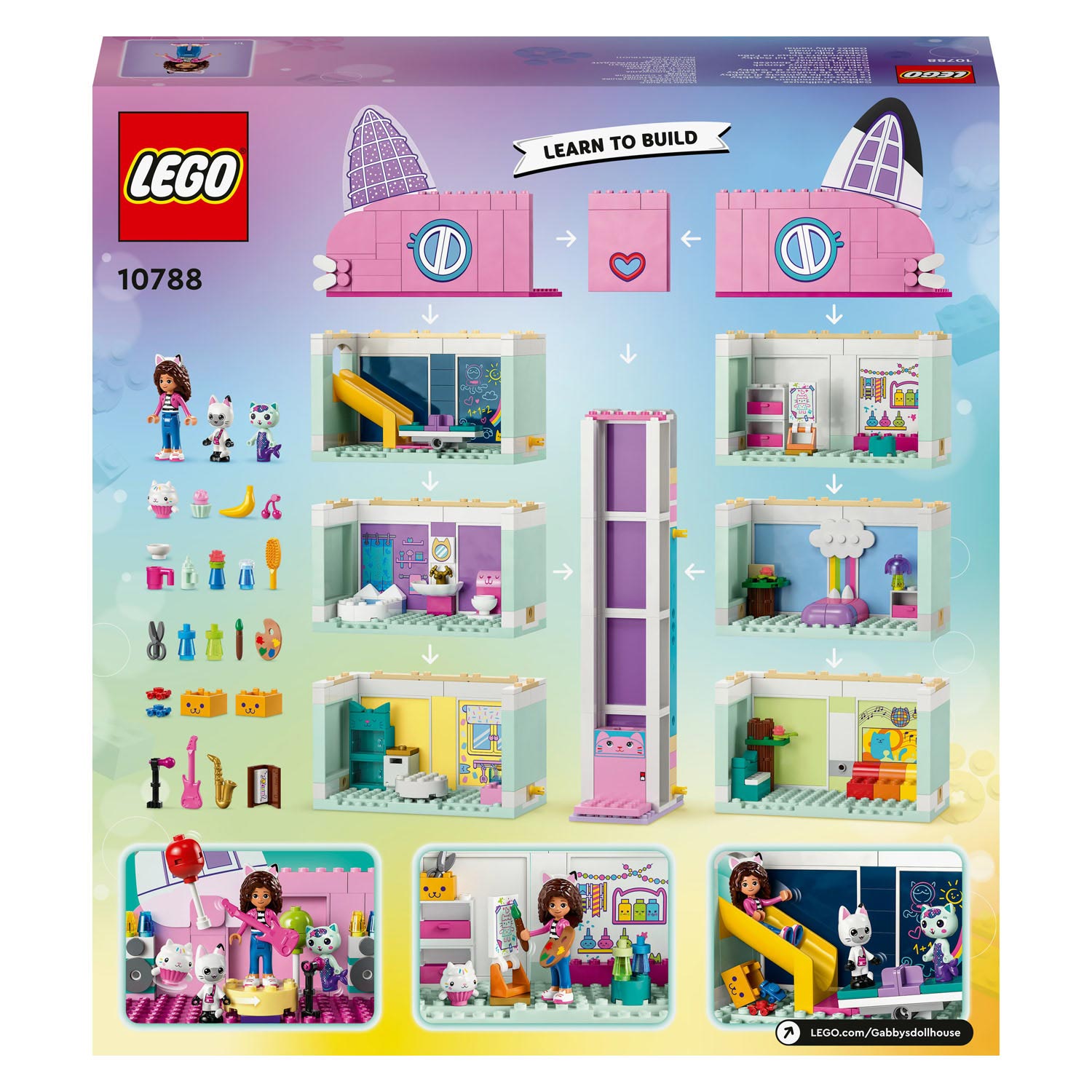 Lego gabby's poppenhuis - gabby's poppenhuis constructiespeelgoed (10788)