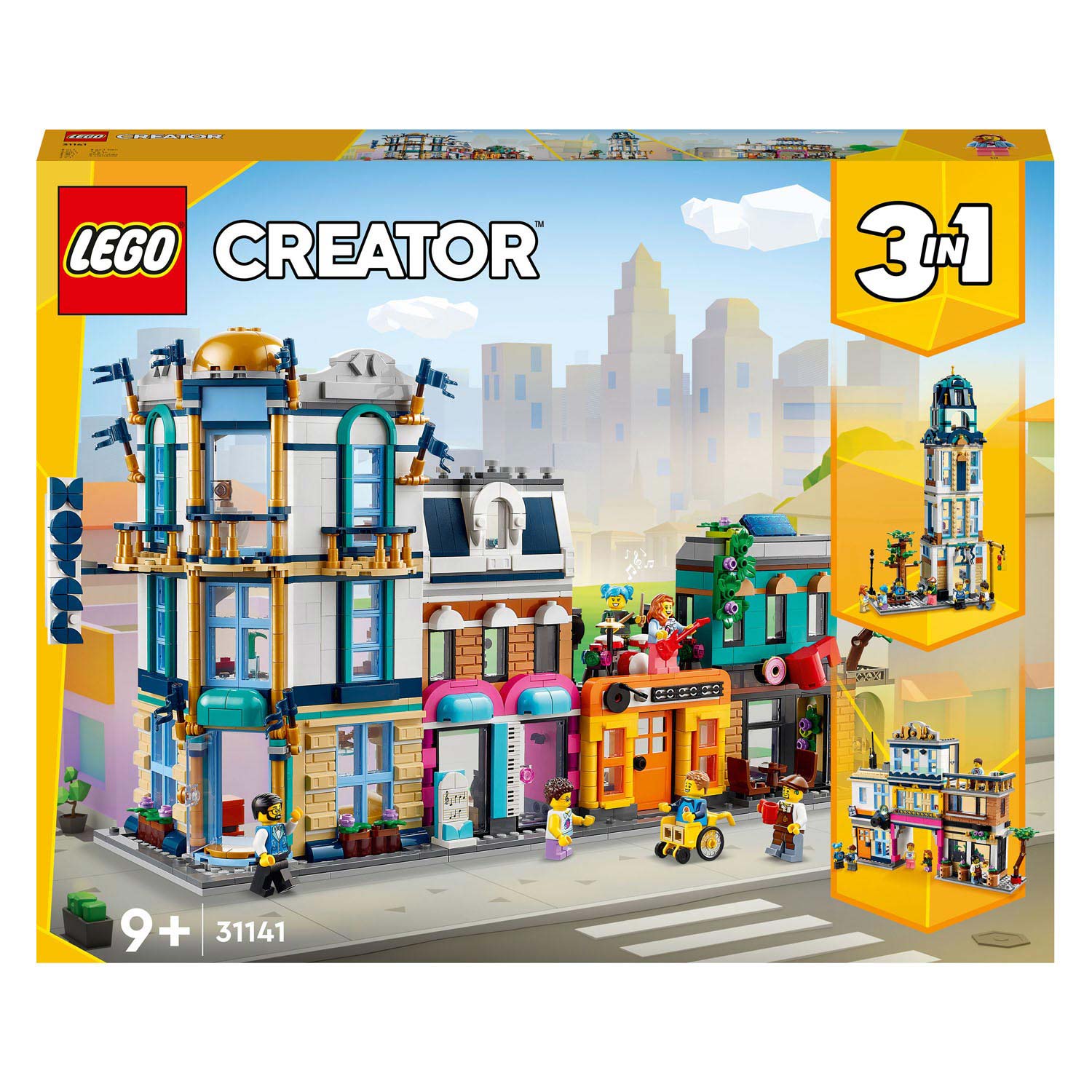 Lego creator 3-in-1 - hoofdstraat constructiespeelgoed (31141)