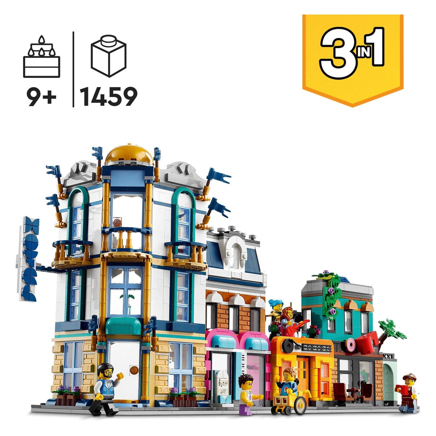 Lego creator 3-in-1 - hoofdstraat constructiespeelgoed (31141)