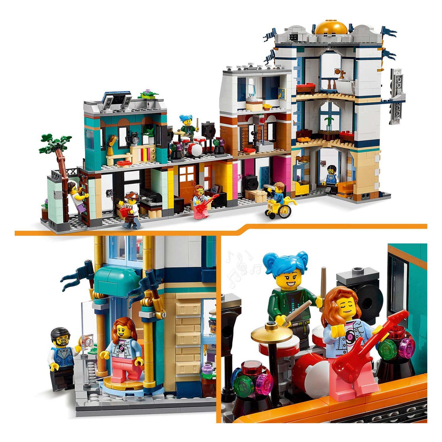 Lego creator 3-in-1 - hoofdstraat constructiespeelgoed (31141)