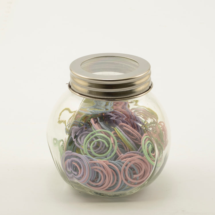 Vaessen creative • paper clips in potje 120g + -143stuks rond 22mm pastel